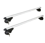 NNEDSZ Universal Car Roof Rack 1360mm Cross Bars Aluminium Silver Adjustable Car 90kgs load Carrier