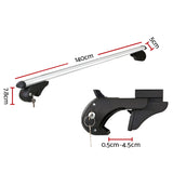 NNEDSZ Universal Car Roof Rack 1360mm Cross Bars Aluminium Silver Adjustable Car 90kgs load Carrier