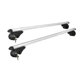 NNEDSZ Universal Car Roof Rack 1360mm Cross Bars Aluminium Silver Adjustable Car 90kgs load Carrier