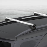 NNEDSZ Universal Car Roof Rack 1360mm Cross Bars Aluminium Silver Adjustable Car 90kgs load Carrier