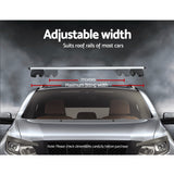 NNEDSZ Universal Car Roof Rack Cross Bars Aluminium Adjustable 111cm Silver Upgraded