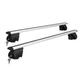 NNEDSZ Universal Car Roof Rack Aluminium Cross Bars Adjustable 126cm Silver Upgraded