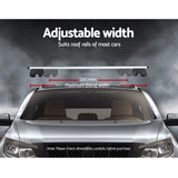 NNEDSZ Universal Car Roof Rack Aluminium Cross Bars Adjustable 126cm Silver Upgraded