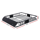 NNEDSZ Universal Roof Rack Basket Car Luggage Carrier Steel Vehicle Cargo 112cm