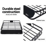 NNEDSZ Universal Roof Rack Basket Car Luggage Carrier Steel Vehicle Cargo 112cm