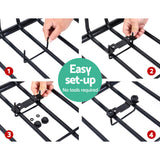 NNEDSZ Universal Roof Rack Basket Car Luggage Carrier Steel Vehicle Cargo 112cm