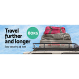 NNEDSZ Universal Roof Rack Basket Car Carrier Steel 123cm