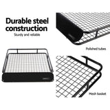 NNEDSZ Universal Roof Rack Basket Car Carrier Steel 123cm