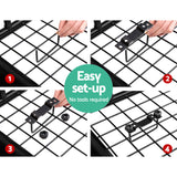 NNEDSZ Universal Roof Rack Basket Car Carrier Steel 123cm