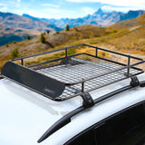 NNEDSZ Universal Roof Rack Basket Car Carrier Steel 123cm
