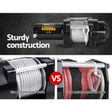 NNEDSZ 12V Wireless Electric Winch Remote with Steel Cable