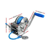 NNEDSZ 3 Speed Hand Winch Synthetic Rope