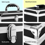 NNEDSZ Portable Cosmetic Beauty Makeup Carry Case with Mirror - Black