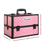 NNEDSZ Portable Cosmetic Beauty Makeup Case - Diamond Pink