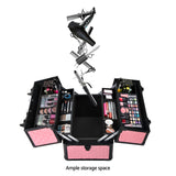 NNEDSZ Portable Cosmetic Beauty Makeup Case - Diamond Pink