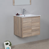 NNEDPE Wall Hung Bathroom Vanity Storage Cabinet 600mm