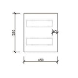 NNEDPE Wall Hung Bathroom Vanity Storage Cabinet 600mm