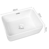 NNEDSZ  Rectangle Sink Bowl - White