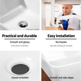 NNEDSZ  Rectangle Sink Bowl - White