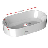 NNEDSZ Cefito Bathroom Basin Vanity Ceramic Basin Above Counter Hand Wash Long Shape