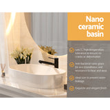 NNEDSZ Cefito Bathroom Basin Vanity Ceramic Basin Above Counter Hand Wash Long Shape