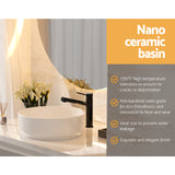 NNEDSZ Cefito Bathroom Basin Ceramic Vanity Basin Above Counter White Hand Wash