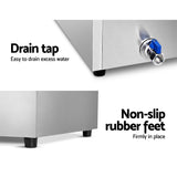 NNEDSZ Food Warmer Bain Marie Electric Buffet Pan Stainless Steel