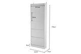 NNEDPE Mirrored Shoe Storage Cabinet Organizer- 170 x 63 x 17cm