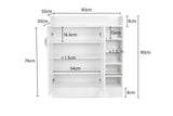 NNEDPE 21 Pairs Shoe Cabinet Rack Storage Organiser - 80 x 30 x 90cm - White