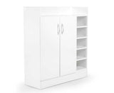 NNEDPE 21 Pairs Shoe Cabinet Rack Storage Organiser - 80 x 30 x 90cm - White