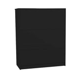 NNEDPE Tallboy Dresser 6 Chest of Drawers Cabinet 85 x 39.5 x 105 - Black