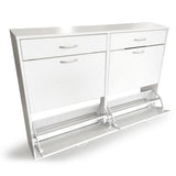 NNEDPE Shoe Cabinet Organizer Storage Rack 1200 x 240 x 920 - White
