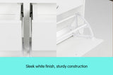 NNEDPE Shoe Cabinet Organizer Storage Rack 1200 x 240 x 920 - White