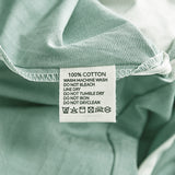 NNEDSZ   Washed Cotton Quilt Set Green Double