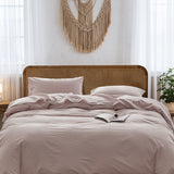 NNEDSZ   Washed Cotton Quilt Set Purple Single