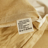 NNEDSZ   Washed Cotton Quilt Set Yellow Single