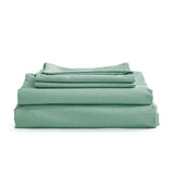 NNEDSZ   Washed Cotton Sheet Set Green Double
