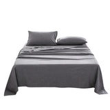 NNEDSZ   Washed Cotton Sheet Set Black King