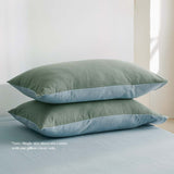 NNEDSZ   Washed Cotton Sheet Set Green Blue King