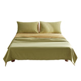 NNEDSZ   Washed Cotton Sheet Set Yellow Lime King