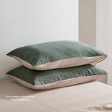 NNEDSZ Club Sheet Set Cotton Sheets Queen Green Beige