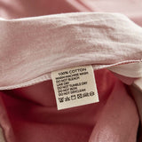 NNEDSZ   Washed Cotton Sheet Set Pink Brown Single