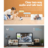 NNEDSZ  Set of 2 1080P IP Wireless Camera - White