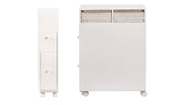 NNEDPE Bathroom Storage Caddy Utility Toilet Cabinet