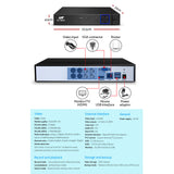 NNEDSZ 1080P 4 Channel HDMI CCTV Security Camera with 1TB Hard Drive