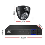 NNEDSZ - CCTV Security Camera Home System DVR 1080P IP Long Range 4 Dome Cameras