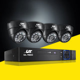 NNEDSZ - CCTV Security Camera Home System DVR 1080P IP Long Range 4 Dome Cameras