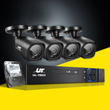 NNEDSZ -CCTV Security System 2TB 4CH DVR 1080P 4 Camera Sets