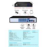 NNEDSZ 1080P 8 Channel HDMI CCTV Security Camera with 1TB Hard Drive