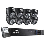 NNEDSZ -CCTV 8 Dome Cameras Home Security System 8CH DVR 1080P 1TB IP Day Night